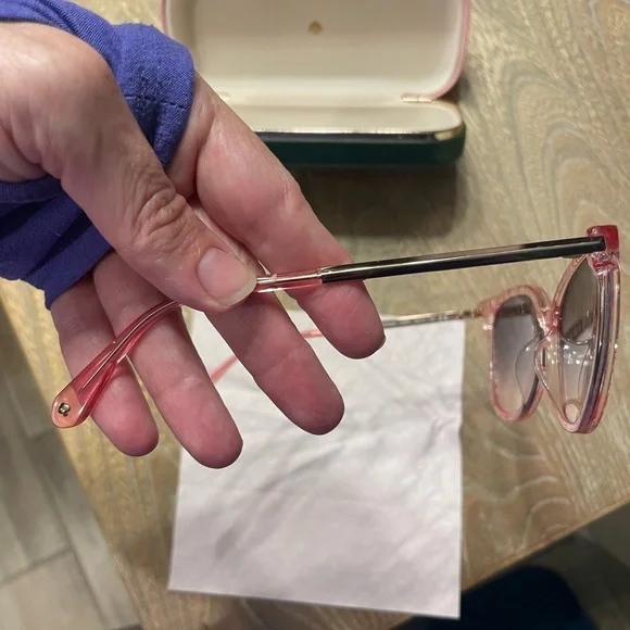 Kate Spade Red Heart Pattern Sunglasses